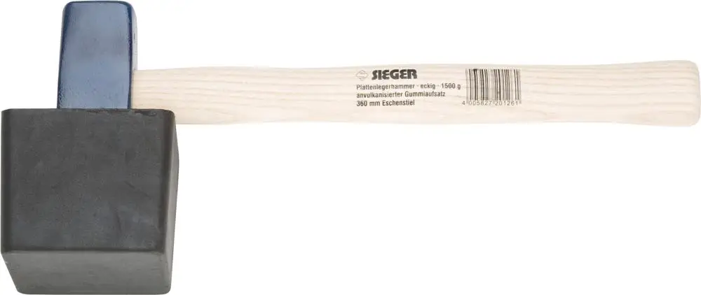 Kracherpreis Plattenlegerhammer 1500g eckig Idealspaten Sieger