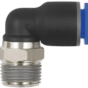 Versand Am Gleichen Tag RIEGLER L-Steckverschraubung Blaue Serie, drehbar, R 3/8 a, Schlauch-Ø 10