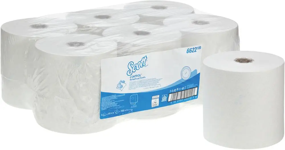 Abverkauf SCOTT CONTROL Handtücher Rolle / Weiß