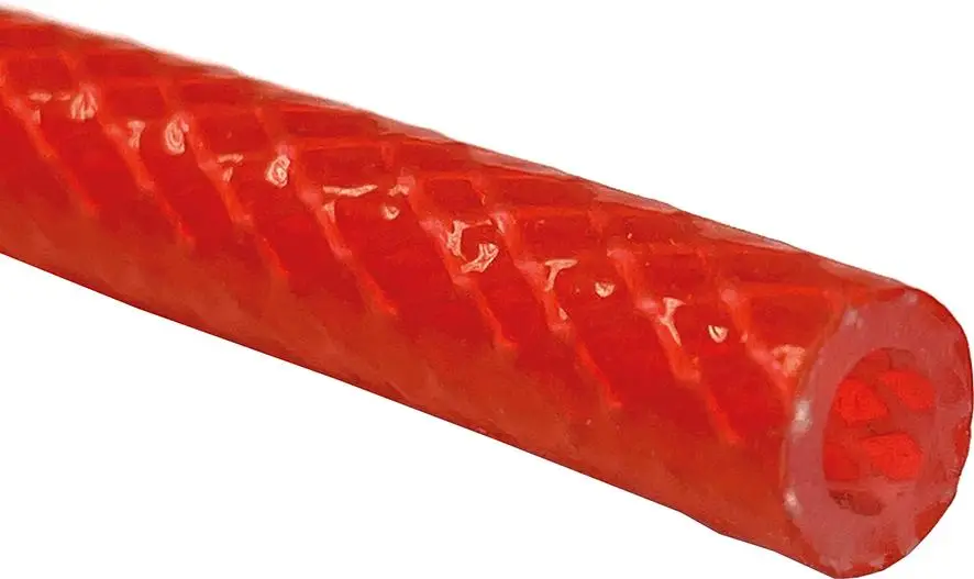 Meistverkauft Silikonschlauch rot mit Einlage, 9x3mm, 25m