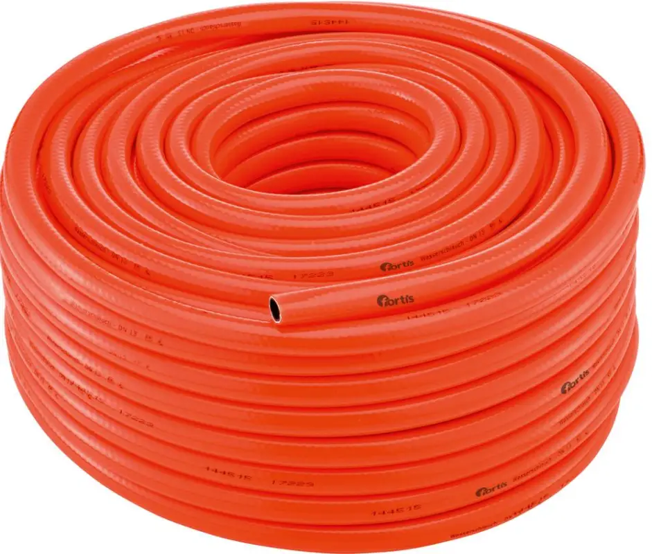 Schneller Versand FORTIS SicherheitswasserschlauchPVC, leuchtorange, 19x3,25mm, 25m