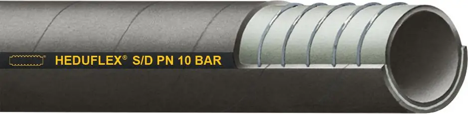 Saug-und Druckschlauch Heduflex, SBR, 10bar, schwarz, 25 x 35 mm 40m Finale Aktion