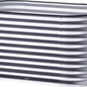 FLORAWORLD Hochbeet Silo oval160 x 80 cm x 82 cmzink aluminium Kracherpreis