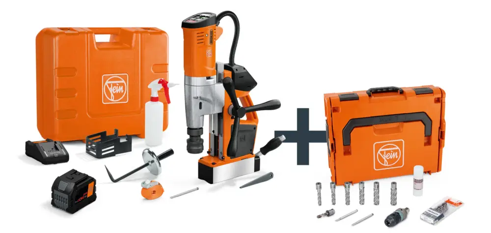 Beliebt FEIN FEIN Akku-Universal-Magnet-Kernbohrmaschine bis 35 mm mit Anwenderset AKBU 35 PM