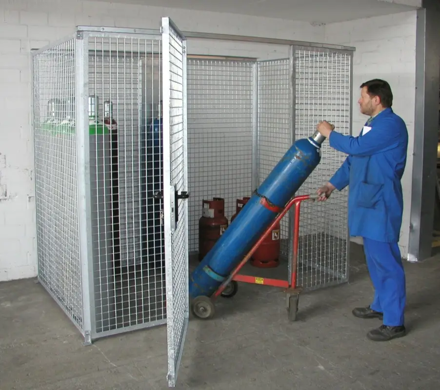 BAUER Gasflaschen-Container GFC-M3, feuerverzinkt Saisonangebot