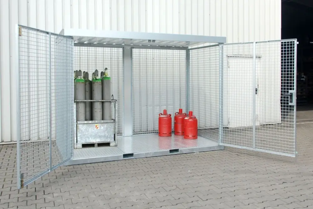 Günstig BAUER Gasflaschen-Container GFC-E/T M4, feuerverzinkt