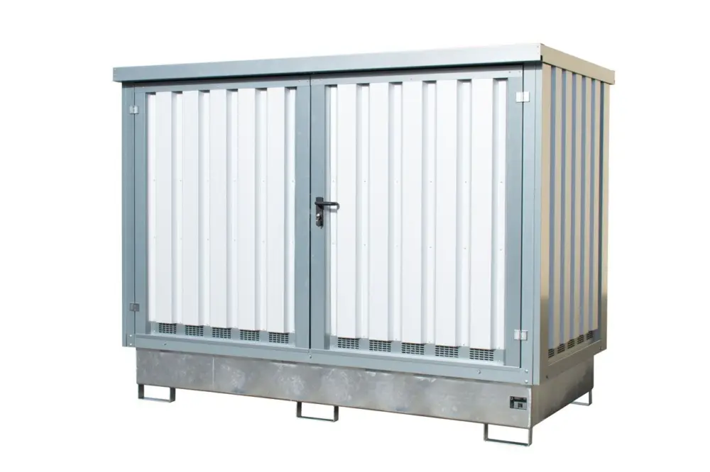 BAUER Gefahrstoff-Depot GD-E/IBC-2, verzinkt Versand Am Gleichen Tag