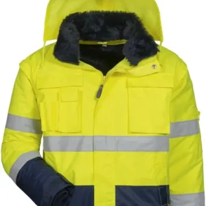 ELYSEE Warnjacke Siegfried, Gr. M, gelb/marine Sonderangebot
