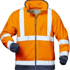 ELYSEE Warn-Fleecejacke BenediktGr. 2XL, orange/marine Solange Der Vorrat Reicht