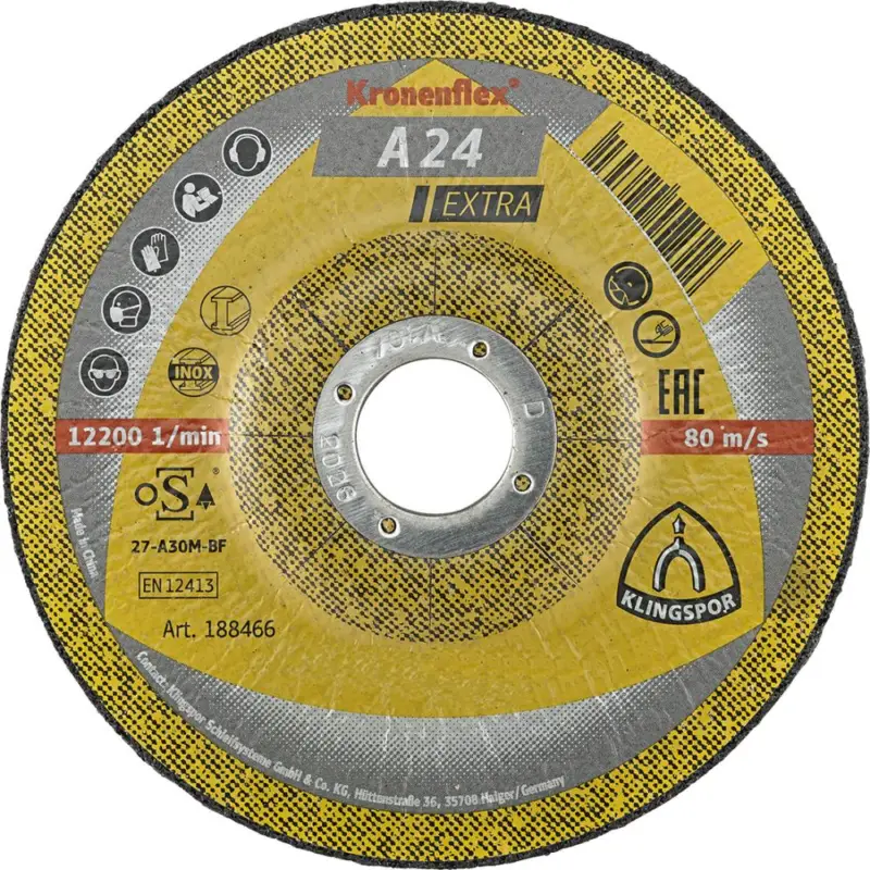 Expressversand KLINGSPOR Schruppscheibe gekröpft A24 Extra 115x6mm