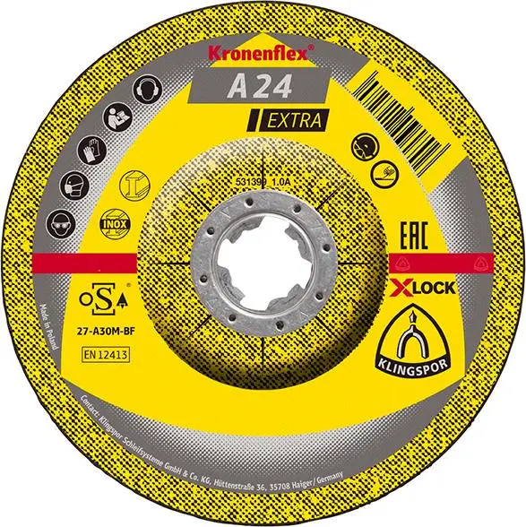 KLINGSPOR Schruppsch. A24EX X-LOCK 125x6mm gekr Aktuell