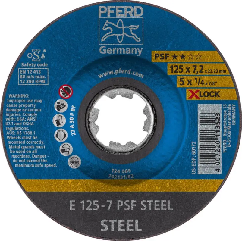 PFERD Schruppscheibe PSF X-LOCKSTEEL 125x7mm Markenprodukt
