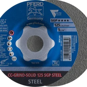 Zertifiziert PFERD Schleifscheibe CC-Grind Solid SGP STEEL 125mm
