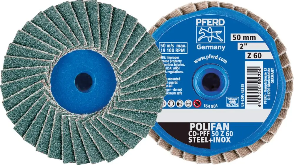 PFERD COMBIDISC Mini-Polifan Zirkonkorund 50mm K60 Top-Seller