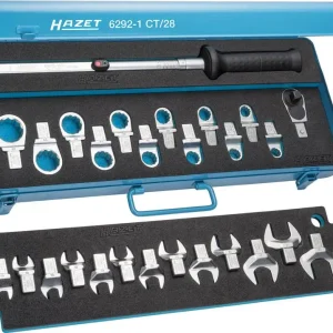 Direktkauf HAZET Drehmomentschlüssel-Satz 6292-1CT 28-teilig 40-200Nm 14x18mm