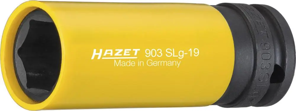 HAZET Kraft- Steckschlüsseleinsatz mitKunststoff-Hülse 1/2" 19x85mm Highlight