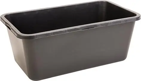 Geprüft Mörtelkasten 90L schwarz eckig, L-Skala