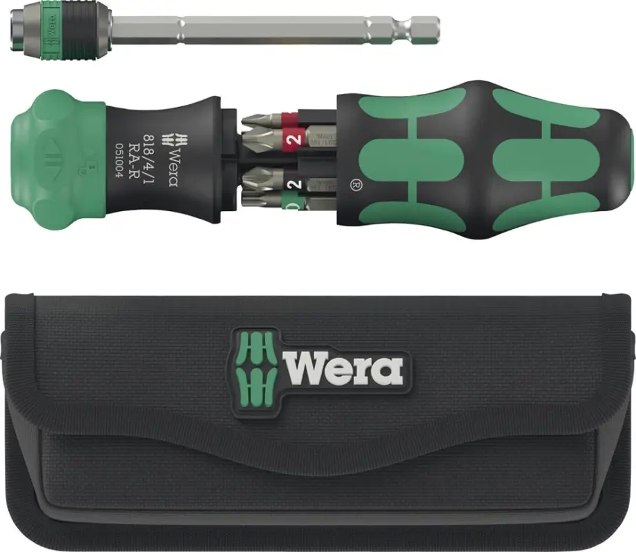 WERA Bit-Magazinschrauber KK 20 RA-R in Tasche Toolfinder 6-teilig Highlight