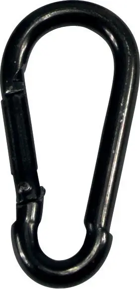 Heißes Angebot Feuerwehr-Karabinerhaken schwarz-Zn 100x10mm