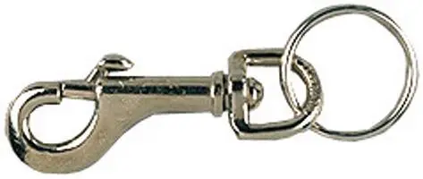 Neue Ware PÖSAMO Schlüsselkarabinerhaken vernickelt 12x78mm