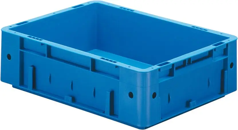 Saisonangebot LA-KA-PE Transport-Stapelkasten B400xT300xH120 mm blau Auflast 600kg ohne Griffloch