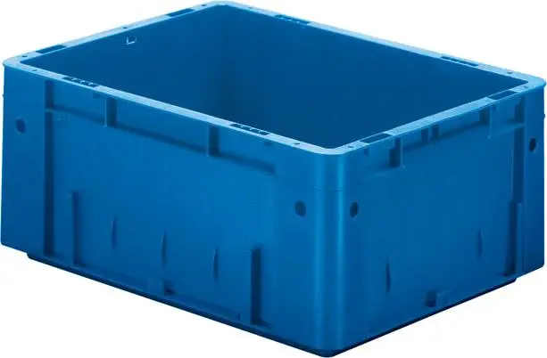 Sale LA-KA-PE Transport-Stapelkasten B400xT300xH175 mm blau Auflast 600kg ohne Griffloch