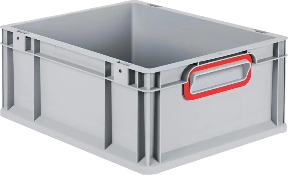 Sofort Bestellen ALLIT EuroBox 417 Griffe geschl.,grau/rot BxTxH 400x300x170