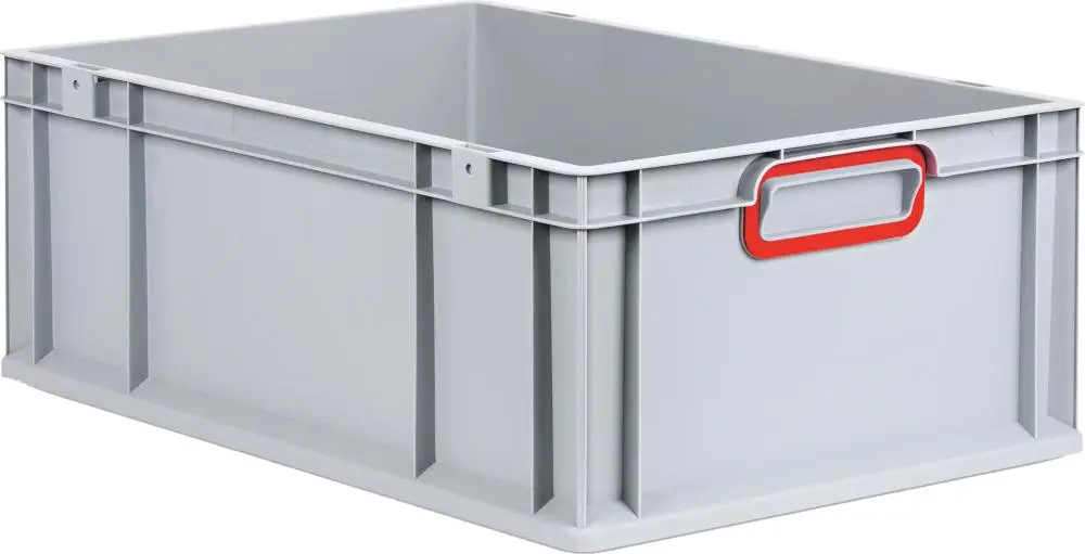 Ausverkauf ALLIT EuroBox 622 Griffe geschl.,grau/rot BxTxH 600x400x220