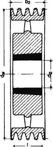 Keilrillenscheibe SPB/17, 8-rillig, 375 mm, Taper-Buchse 3535 Sichere Zahlung