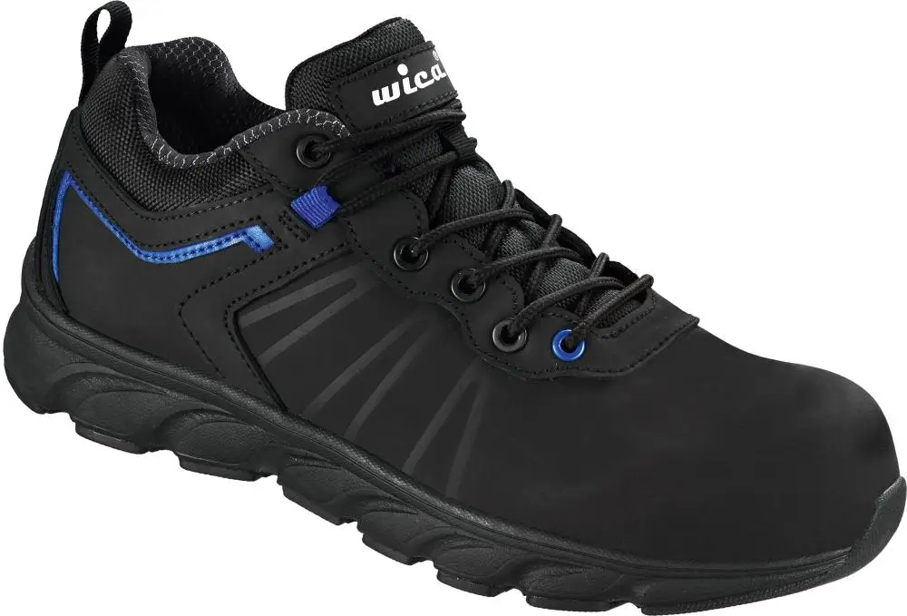 Geprüft WICA Halbschuh VEZZO Schwarz, Blau, S3 SRC Gr.42