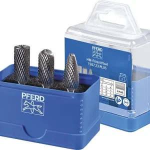 Begrenztes Angebot PFERD Frässtift-Satz HM 6mm 3-teilig, ZYAS-WRC-RBF Ø12mm, Zahnung 3 Plus