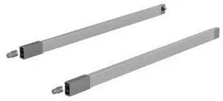 HETTICH Längsreling-Set,9150652,NL450mm,silber Super-Preis