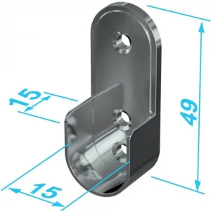 11121 Schrankrohrlager oval,30x15mm vern. Angebot
