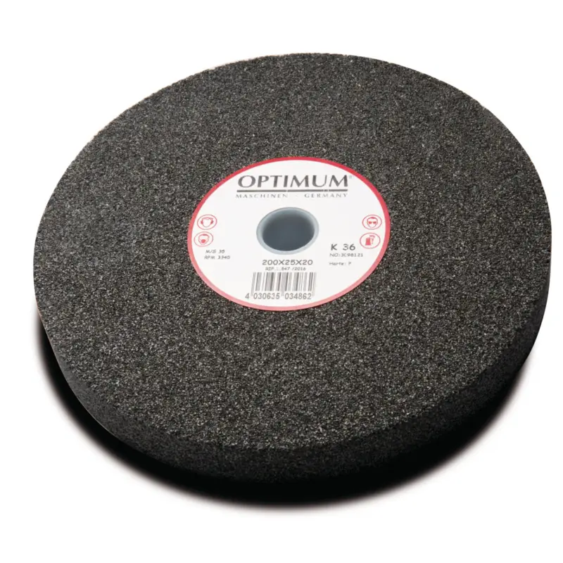 Sofort Bestellen Optimum Normalkorund-Schleifscheibe Ø 250 x 30 Ø 25 mm, K36, Härte M