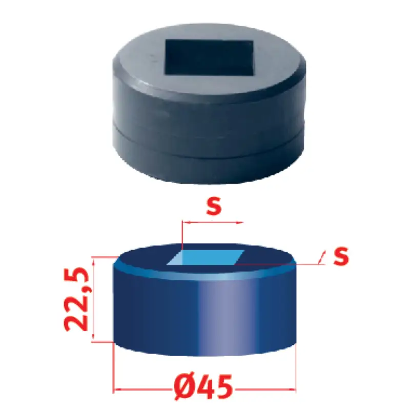Billig Metallkraft Vierkant-Matrize Nr.45 15,7 mm