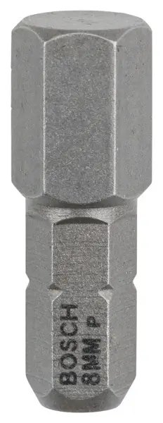 Ausverkauf BOSCH Schrauberbit Extra-Hart HEX 8, 25 mm, 3er-Pack