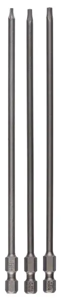 Abverkauf BOSCH Schrauberbit-Set Extra-Hart, 3-teilig, T8, T10, T15, 152 mm