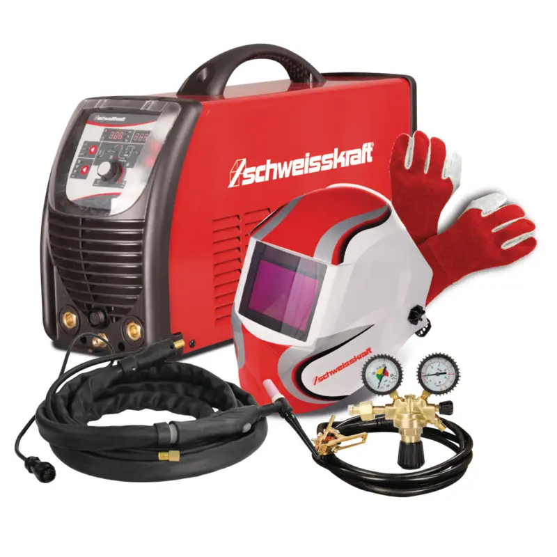 Schweisskraft Tragbarer WIG AC/DC Inverter CRAFT-TIG 201 AC/DC P PULSE Set Sichere Zahlung