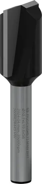 BOSCH PRO Nutfräser, zweischneidig, Ø 12,7 x L 19,6, Schaft 6 mm Highlight