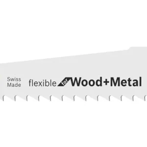 Bestpreis BOSCH Säbelsägeblatt S 511 DF, Flexible for Wood and Metal, 5er-Pack