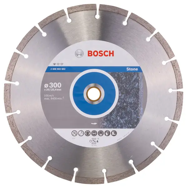 Direkt Vom Hersteller BOSCH Diamanttrennscheibe Standard for Stone, 300 x 20,00/25,40 x 3,1 x 10 mm