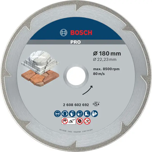 BOSCH PRO Marble Diamanttrennscheibe, 180 x 22,23 mm Bestseller