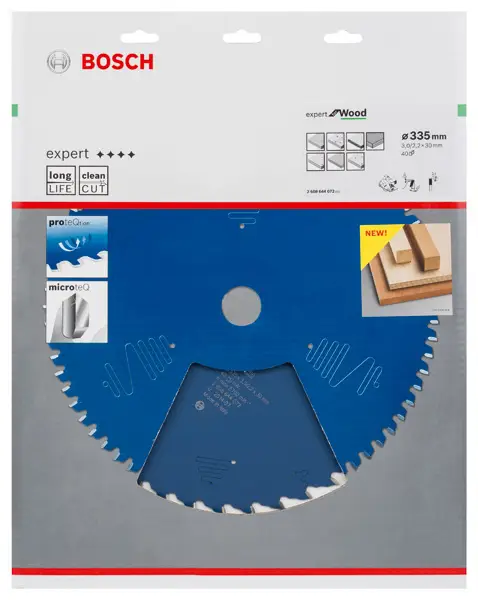 BOSCH Kreissägeblatt Expert for Wood, H 335 x 30, Z40 Nur Heute