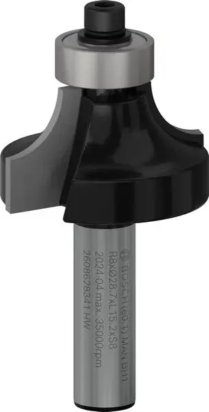 BOSCH PRO Abrundfräser, R 8, Schaft 8 mm Neu