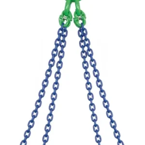 Bestseller Anschlagkette 4GK10-GKH, Ø 8 mm x 1,0 m Nutzlänge, Tragfähigkeit 5,3 t (0-45°) / 3,75 t (45-60°), 4-strängig, GK 10