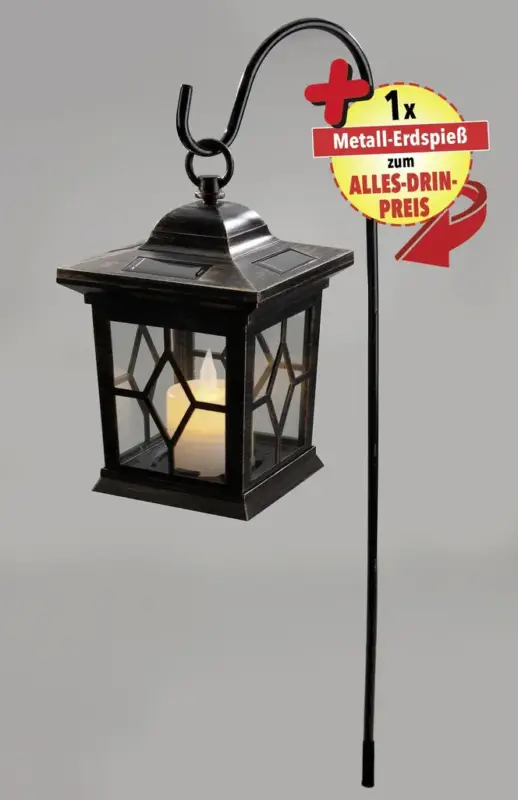 Markenprodukt Antike Solar LED Laterne