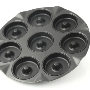 Zertifiziert Apfelküchlein-Backblech 8-er, Ø 33 x 3 cm