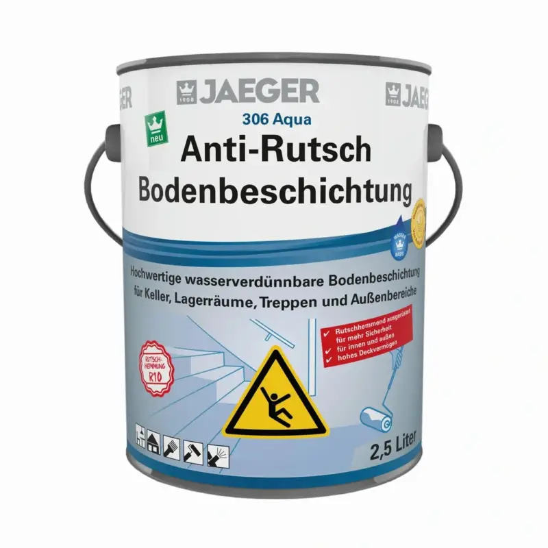 Aqua Anti-Rutsch Bodenbeschichtung, RAL 7032 kieselgrau Markenprodukt