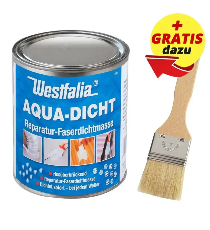 Wochenendangebot Aqua Dicht "Transparent" + GRATIS dazu 1 Pinsel