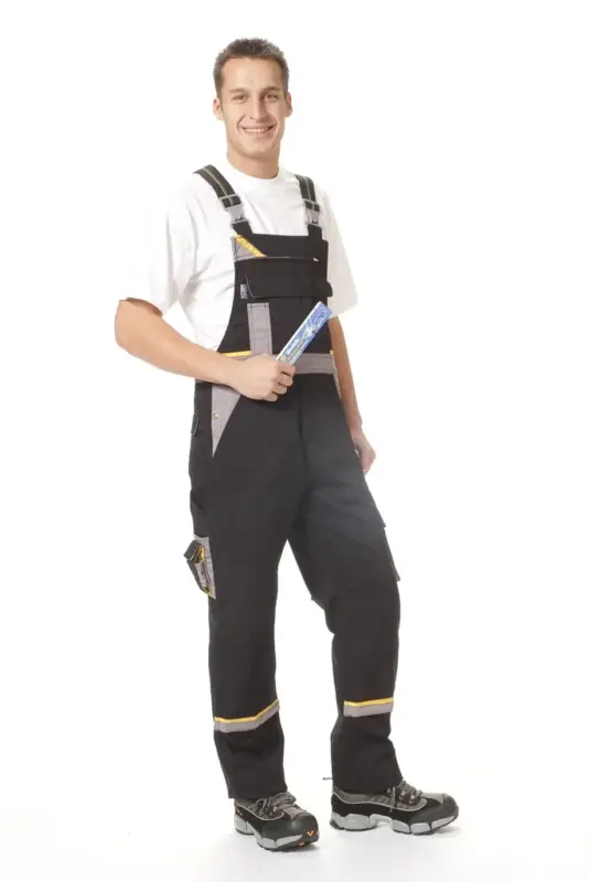 Top-Preis Arbeits Latzhose, Farbe schwarz/grau, Gr.46